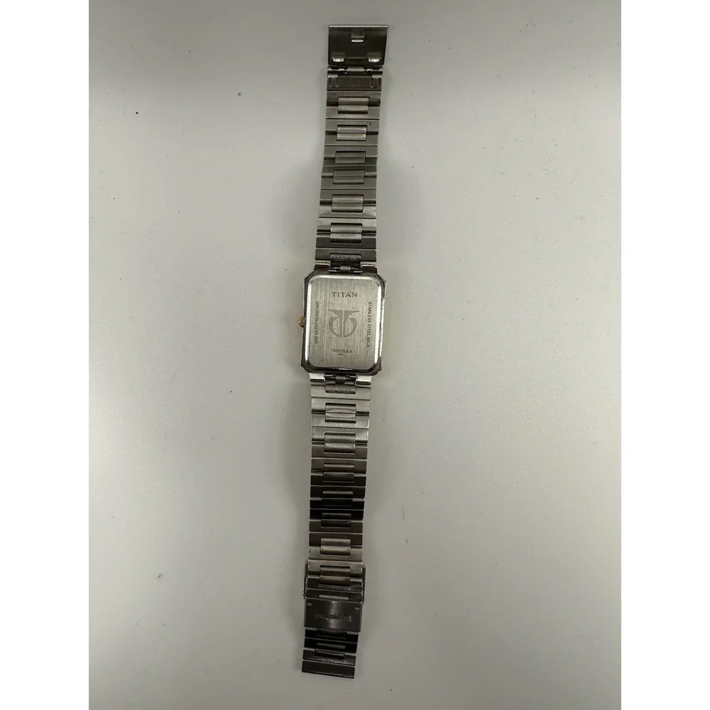 Titan 1955BAA K157 Mens Tank Watch New Battery 27MM 7.5